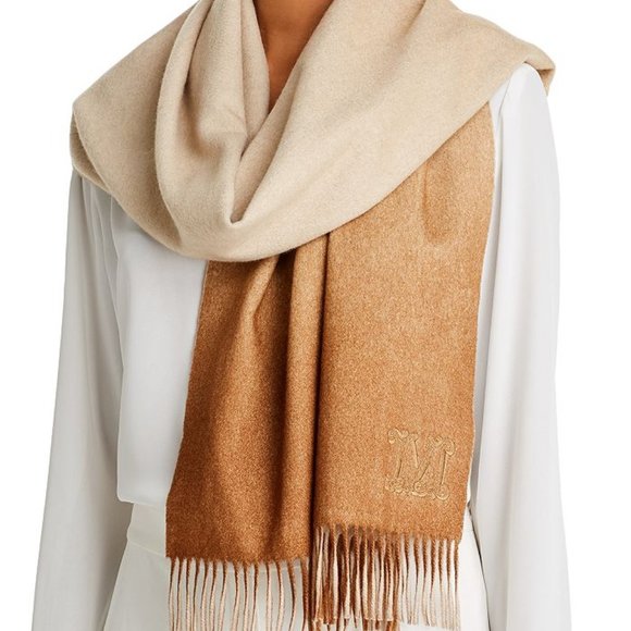 MaxMara Accessories - MAX MARA Cashmere Scarf In Camel-Gorgeous, NEW